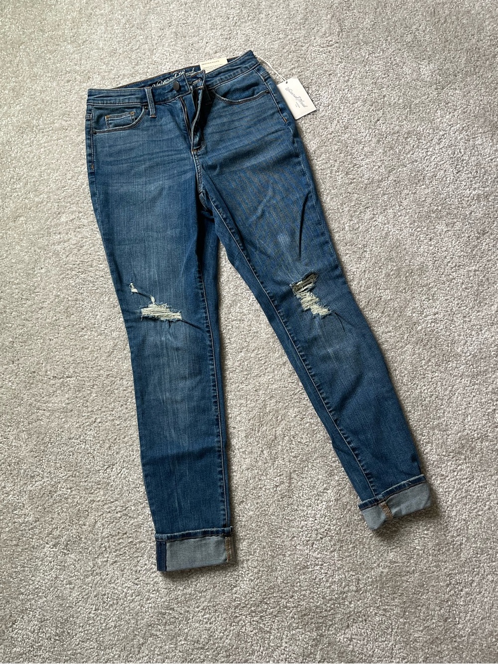 Universal Thread Women's Distressed High Rise Skinny Denim Jeans NWT size 4 27R